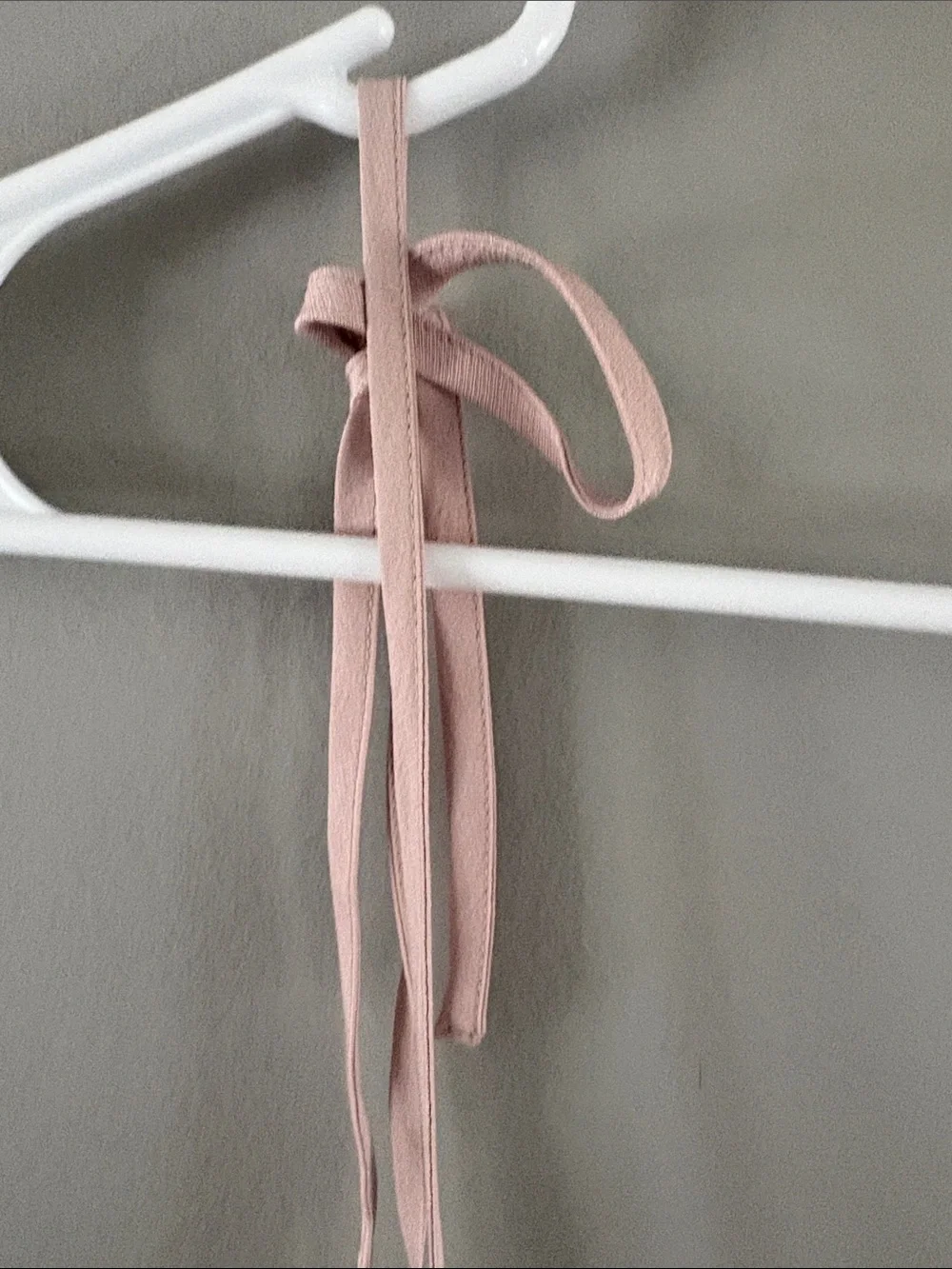 Express New with Tags Dusty Pink Tie-Strap Slip Dress with Ruffle Hem